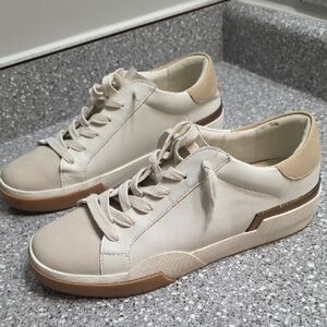 Dolce Vita Cream and Tan Sneakers